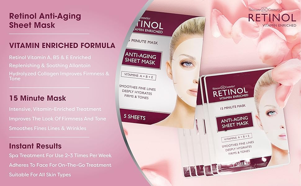 ماسک ضد چین و چروک و پیری رتینول